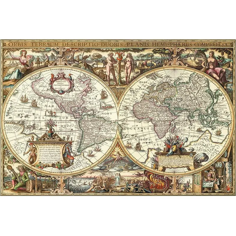 5D Diamond Embroidery map pattern DIY Painting cross stitch character picture Mosaic kit Needlework Home Decor Craft | Дом и сад