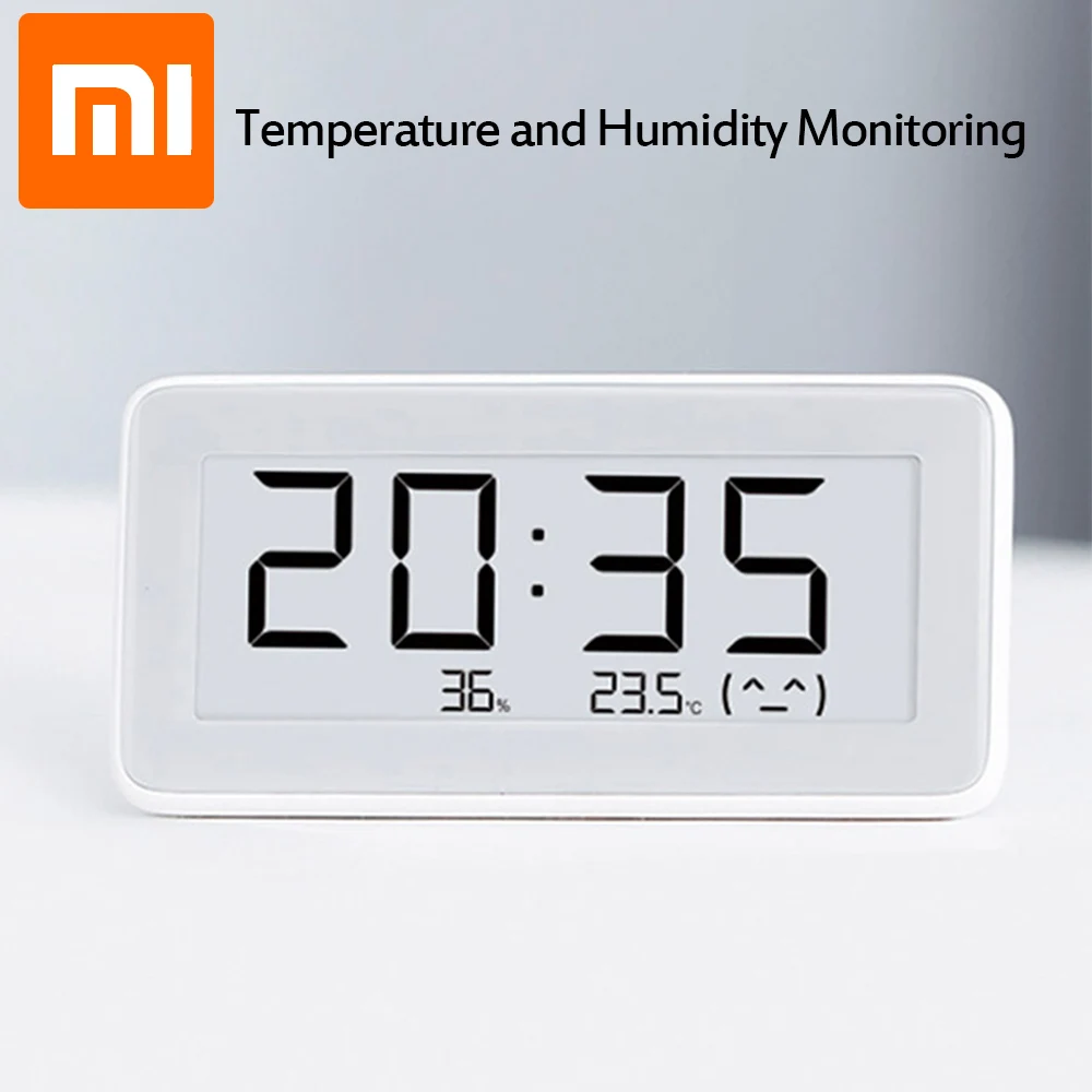 Беспроводные Смарт часы Xiaomi Mijia BT 4 0 цифровые для помещения и улицы гигрометр