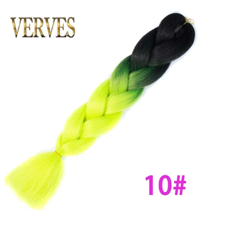 T1B/4/30 VERVES, Омбре, плетение волос, 100 г/шт., 24 дюйма, 1 шт., синтетический, три, два тона, тепловое волокно, вязанное крючком, огромные косы, наращивание волос - Цвет: T1B/4/30