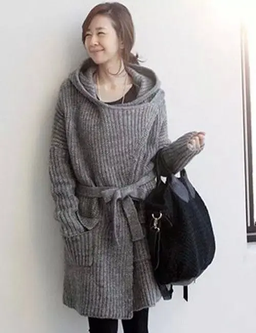 sweater coat belted
