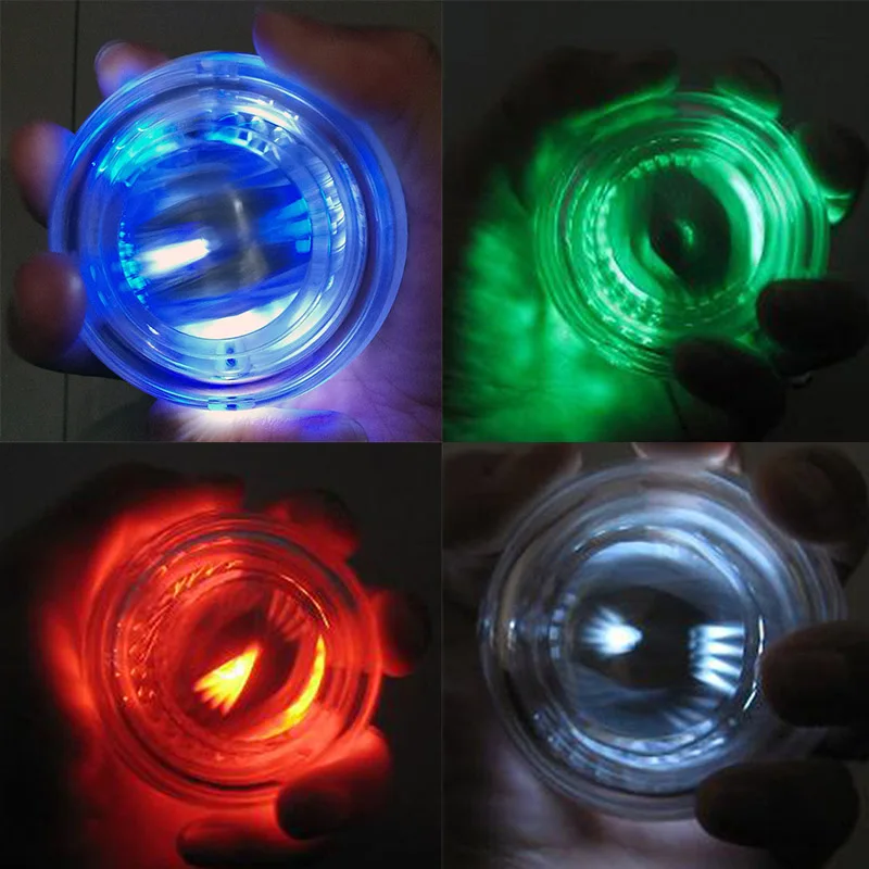 Gyroscope Ball Force Ball Gyro No Power Light Wrist Ball Arm Exerciser Strengthener LED with Speed Device 4 Colors (1)