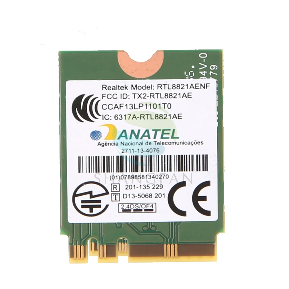 

Dual Bands 2.4+5GHz 433M Bluetooth V4.0 NGFF M.2 Wifi WLAN 802.11ac Wireless Combo Card For Realtek RTL8821AE