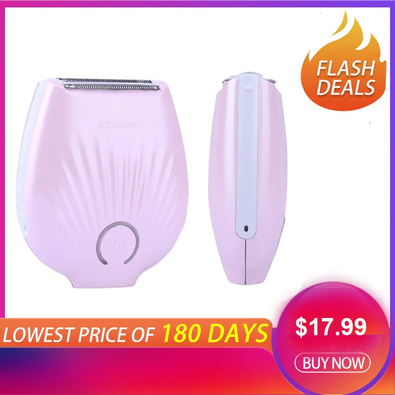 

USB Mini Lady Shaver Painless Hair Removal for Leg Underarm Bikini Line wax machine depilador (Pink)