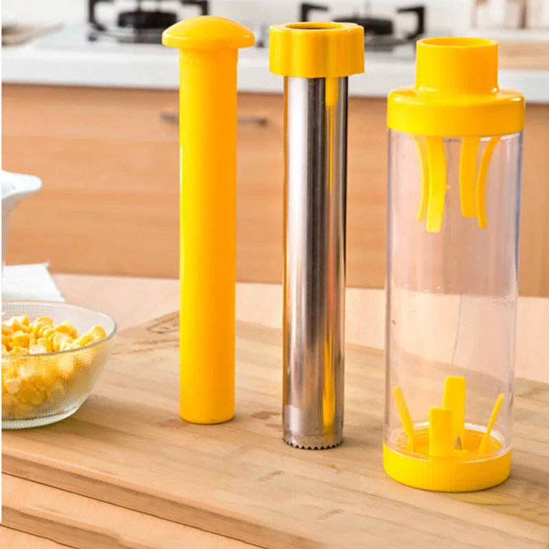 1Pcs Corn Peelers Yellow Stainless Steel Shaver Grain Separator Corns Planing Device Kitchen Cookware Vegetable Tools | Дом и сад