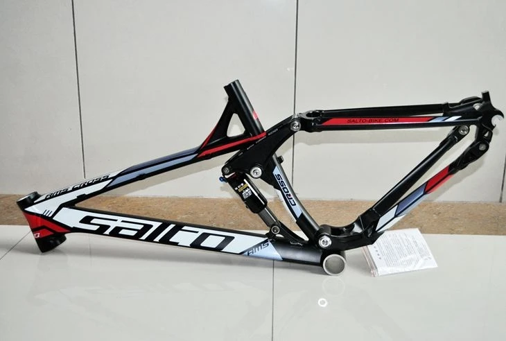Perfect SALTO Mountain Bike Shock Absorber Bicycle Aluminum Alloy Track Frame Full Suspension MTB Frame Soft Tail Downwill Bike parts 3
