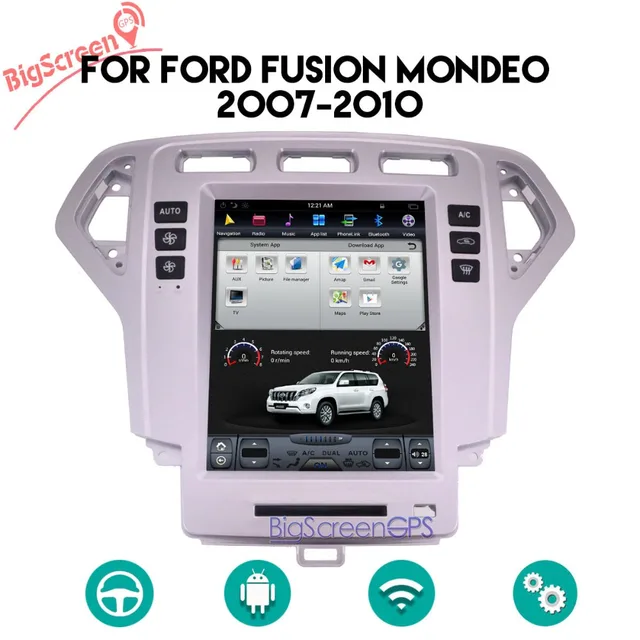 10 4 Tesla Type Android 6 0 For Ford Fusion Mondeo 2007 2008 2009 10 4 Tesla Type Android 6 0 For Ford Fusion Mondeo 2007 2008 2009 2010 Car Dvd Player Navigation Gps Radio 1280x800 Stereo Wifi