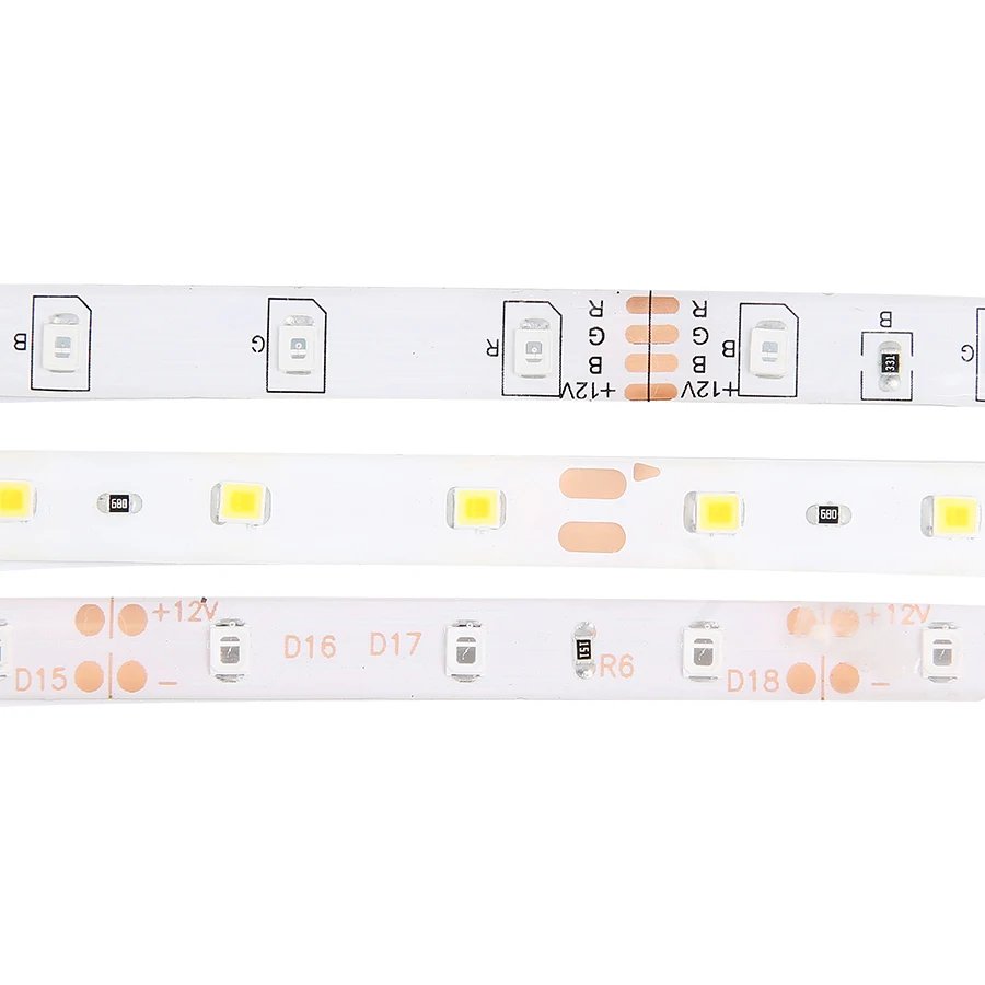 1 м/5 м 12 В Светодиодная лента RGB свет SMD 2835 60 светодиодов водонепроницаемый DC LED