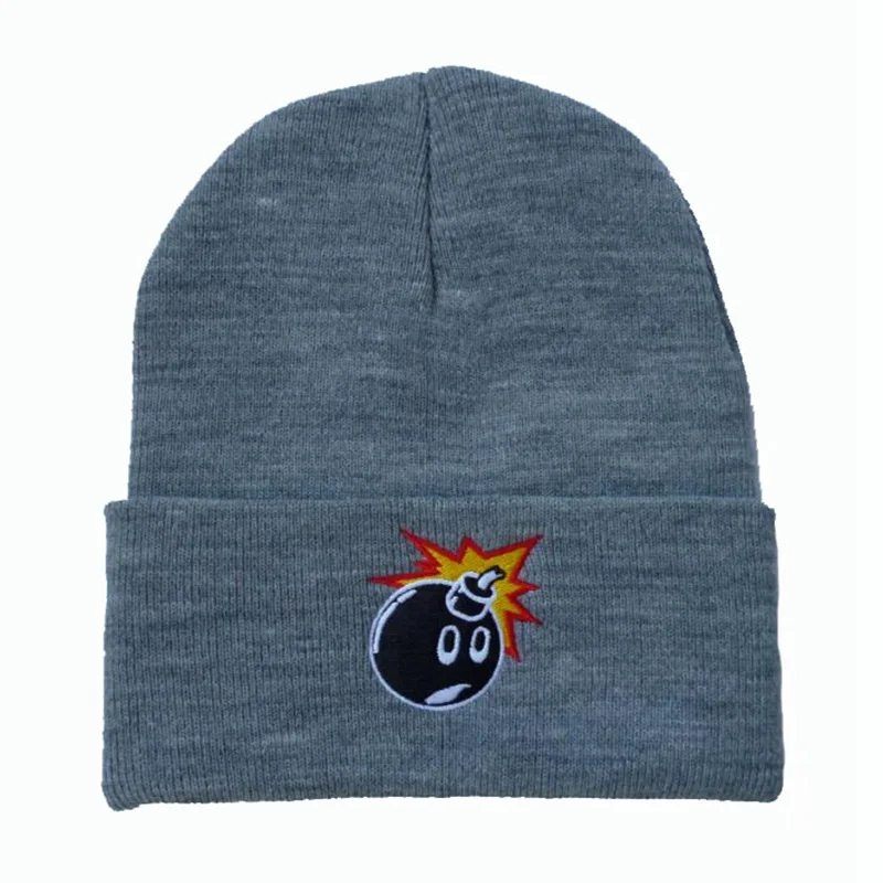 2016 Top Fashion Bomb knit Hats kpop rose black the hundreds Warm