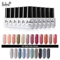 Belen цветной Цветной Гель-лак для ногтей замачиваемый Гель-лак стойкий художественный Полировочный Гель для маникюра серый цвет лак для ногтей телесный лак - изображение