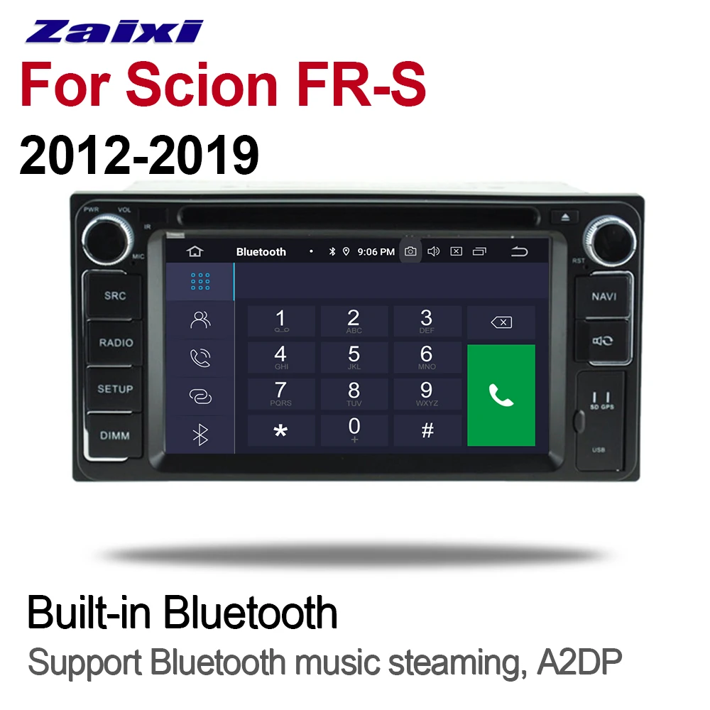 Cheap ZaiXi 2 Din Car Multimedia Player Android 9 Auto Radio For Scion FR-S 2012~2019 DVD GPS 8 Cores 4GB+32GB Bluetooth HD Screen 2