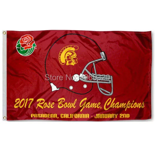 USC Trojans 2017 Rose Bowl Champions Outdoor Banner College NCAA Flag