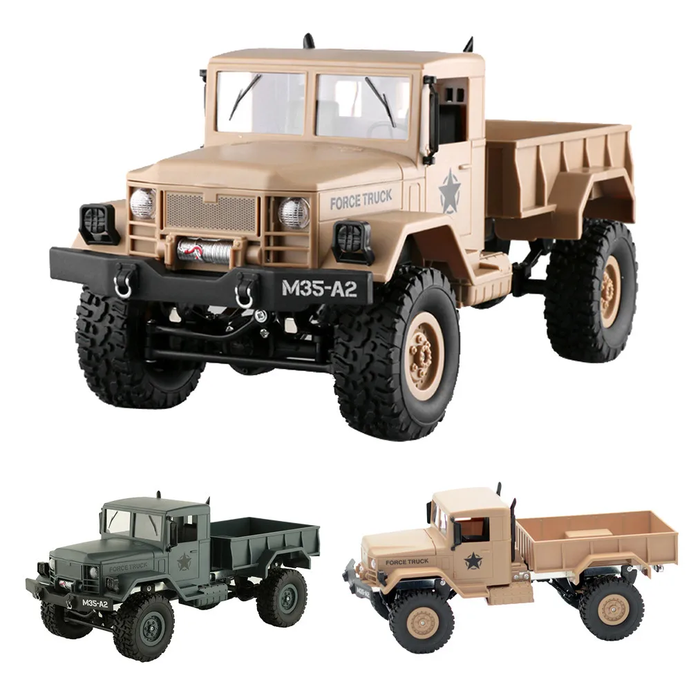 RC Military Truck Army 116 4WD Tracked Wheels Crawler Off Road Car RTR