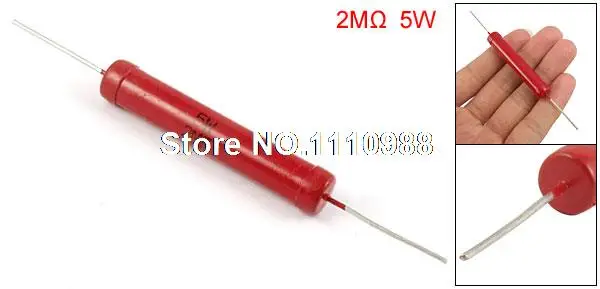Aexit 5W Power Rating 20M Ohm 2/% High Voltage Glass Glaze Film Resistor 410fe80f05bab8d840588e7b1c46bfa7