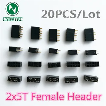 

20PCS/Lot 2x5T 2*5T 2x5PIN 2*5PIN Female Header Double row