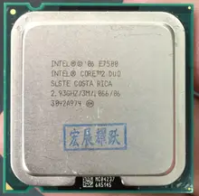 Unité centrale de traitement Intel Core 2 Duo E7500 LGA775, pour ordinateur de bureau