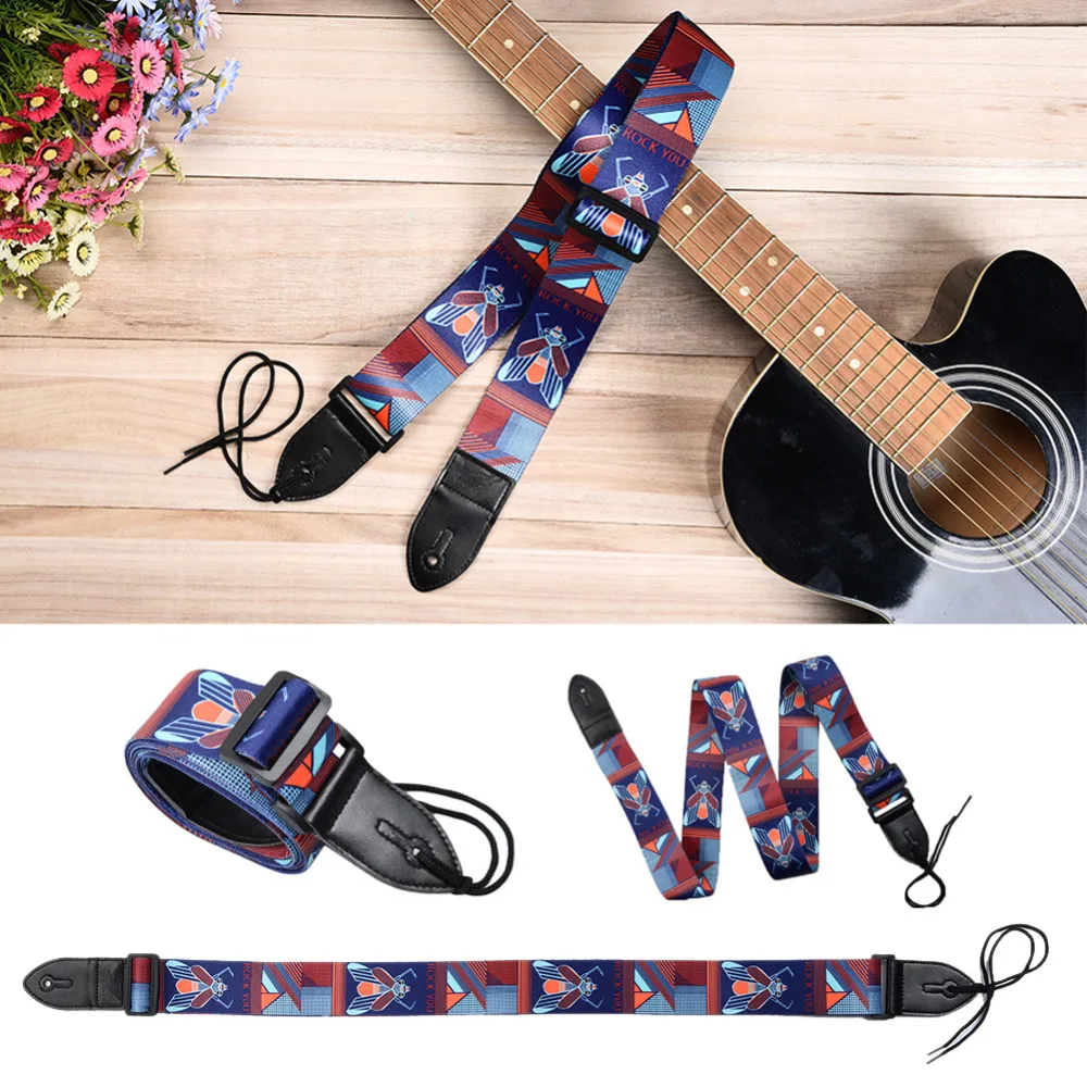 Correa de Guitarra Popular poliéster diseño especial impresión personalizada correas de Guitarra para Guitarra bajo accesorios de Guitarra eléctrica Correa de Guitarra Popular poliéster diseño especial impresión personalizada correas de Guitarra para Guitarra bajo accesorios de Guitarra eléctrica