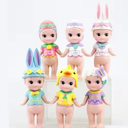 Kewpie кукла-сыночек Ангел мини ПВХ фигурку игрушки Пасха Коллекционная Sonny Angel Кролик модель со дня рождения подарок детям игрушки 8 см N056