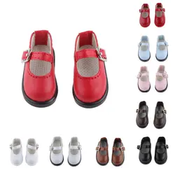 1/6 одна пара красная искусственная кожа обувь для BJD SD Dollfie Куклы Costome аксессуары для кукол креативные подарки для детей