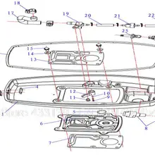 Нижняя крышка двигателя для hidea HD3.5FHS