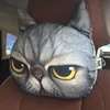 Newest 2022 3D Printed Dog Cat face Car Headrest Neck Rest Auto Neck Safety Cushion/ Car Neck Support Headrest Without Filler ► Photo 3/6