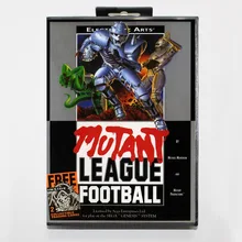 Mutant Лига footballgame картридж 16 бит MD карточная игра с коробку для Sega Mega Drive для Genesis
