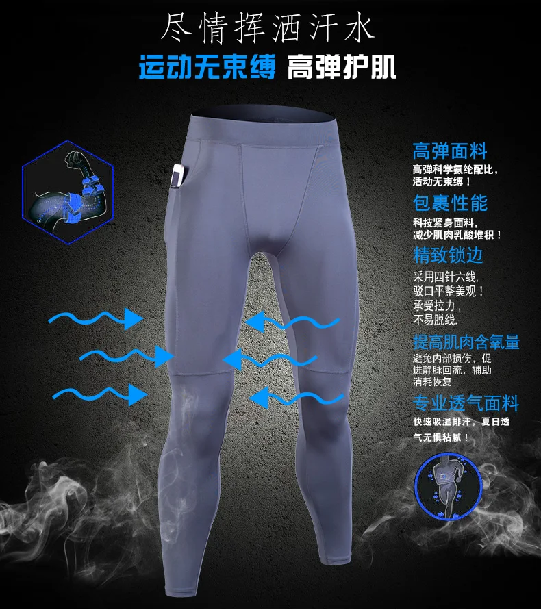 MMA Kit rashguard Male Man Compression Sports Suit Quick drying Perspiration Fitness Training Sportswear Jogging Running Clothes (4)