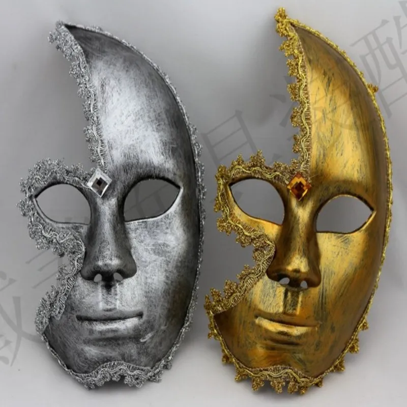 

Halloween make-up ball princess party feathers Venetian mask half face men and women mask