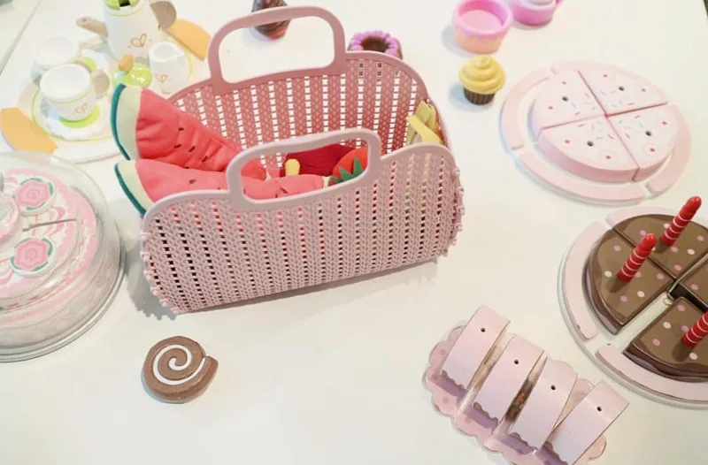 Ins детская корзина для покупок детская декоративная сумочка органайзер для хранения игрушек в скандинавском стиле