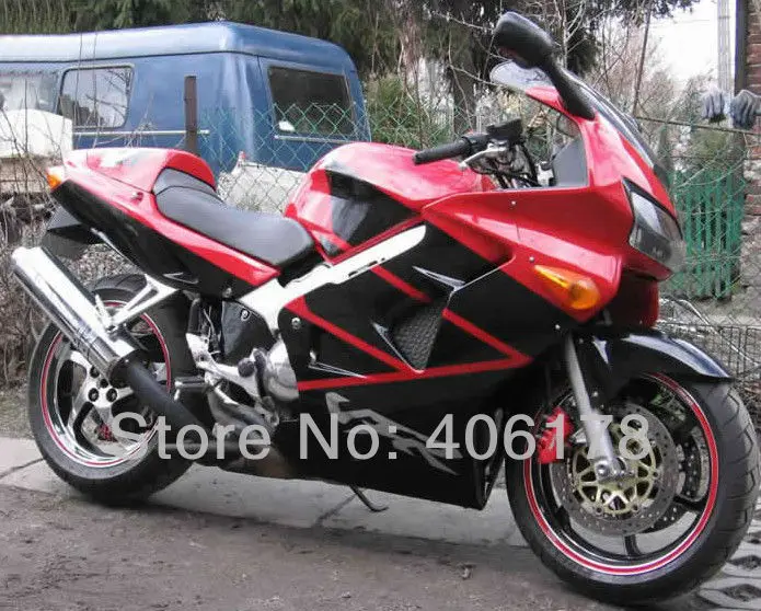 VFR 800RR 1998 1999 2000 2001 обтекатель комплект для VFR800 1998-2001 VFR 800 98-01 красный и черный мотоцикл обтекатель