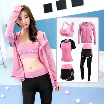 

yoga sets solid patchwork color sports wear women gym clothing fitness workout clothes sport suit jogging sportswear tracksuit