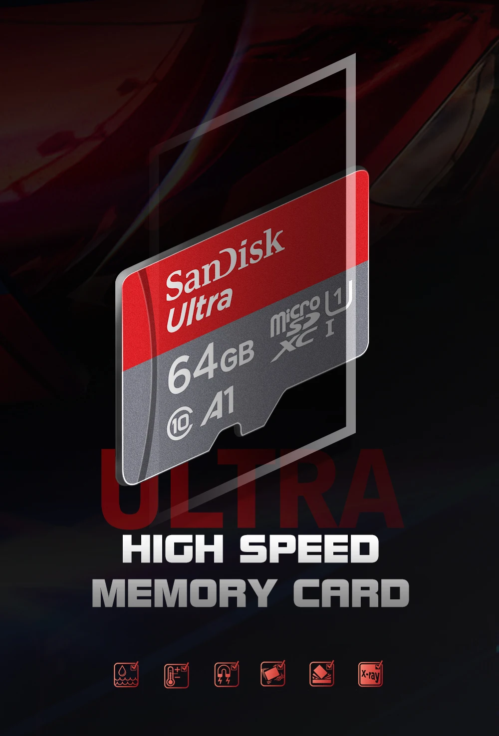 SanDisk флэш-карта памяти класс 10 micro sd карта 128 Гб tf карты A1 64 Гб tarjeta micro sd 32 Гб 16 Гб microsd carte sd