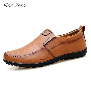 

Spring Autumn Brand Shoes Vintage Men's Casual Shoes Loafers Genuine Leather Handmade Comfortable Driving Shoes Breathable Shoes