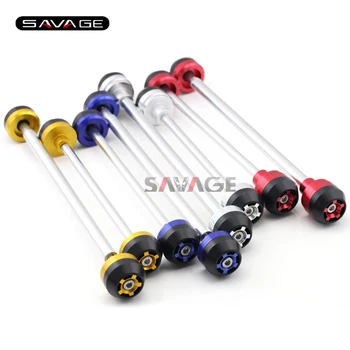 

For KAWASAKI ZX-10R ZX10R NINJA 2010-2016 Motorcycle Rear Front Axle Fork Crash Sliders Wheel Protector Falling Protection