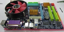Motherboard for G31 integrated 2.8G Xeon server CPU dual core + fan set well tested working