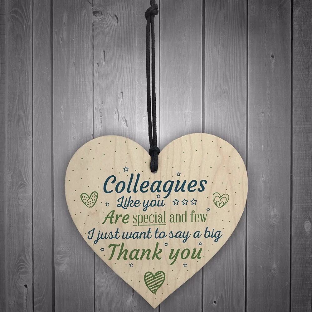 4-Meijiafei-Special-And-Few-Colleagues-Wooden-Hanging-Heart-Plaque-Sign-Friend-Friendship-Thank-You-Office-Work