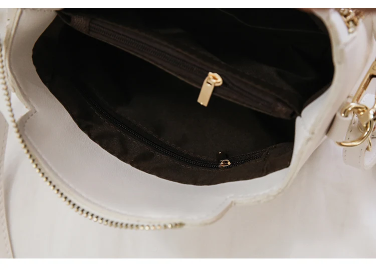 Embroidery flamingos and hearts women bag chain decoration leather handbags small women messenger bags women crossbody bags