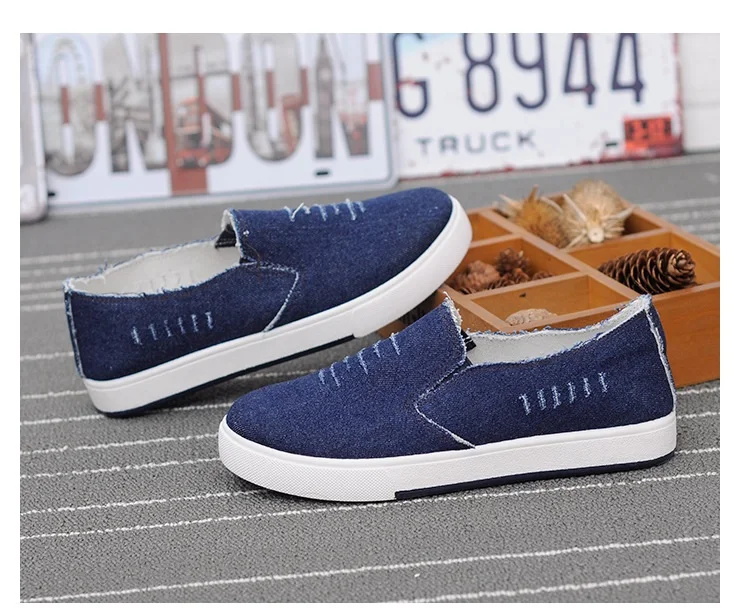 2017 Summer 35-44 Women Casual Lovers Shoes Secant Denim Slip-On Solid Breathable Comfortable Wear resistant  platform shoe 141 (4)