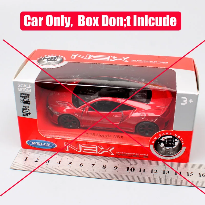 Welly 1:36 Honda 2015 NSX Pull Back Diecast Model Sports Racing Car Toy IN BOX 