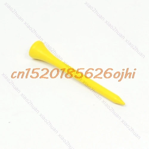

Golf Ball Wood Tee Tees Yellow 100pcs 70mm Brand New #H030#