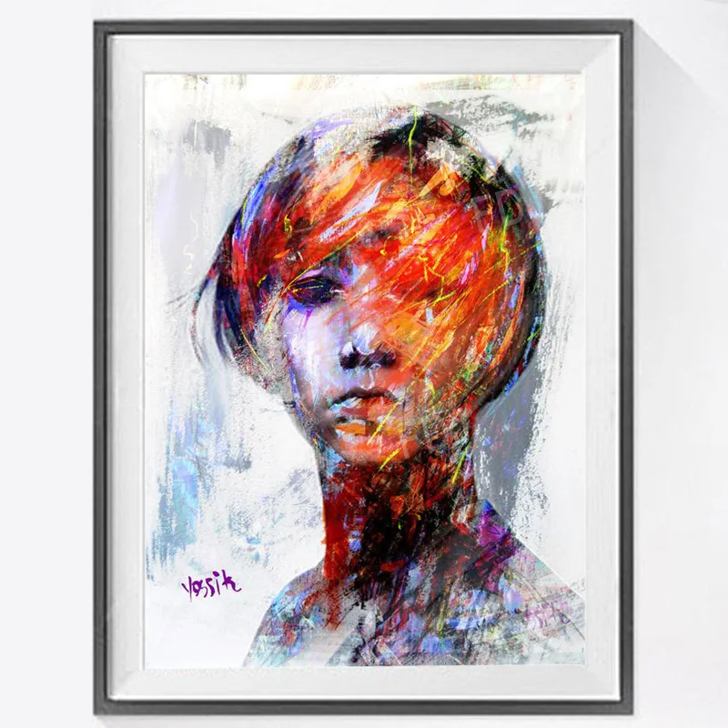 

2 (Photo Custom) 5d diy diamond painting Color personality illustration Diamond Embroidery