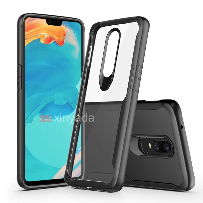 

Soft Gel Bumper Silicone TPU Clear PC Hard Back Cover For OnePlus 6T 6 One Plus 5T 1+6 1+6T 1+5T Case Armor luxury Shell coque