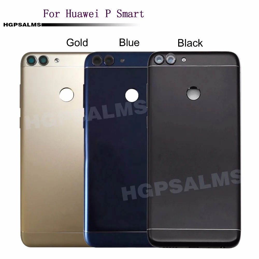 

For Huawei P Smart Back Battery Cover Rear Housing Case with fingerprint Sensor Flex Cable Camera Lens For Enjoy 7S