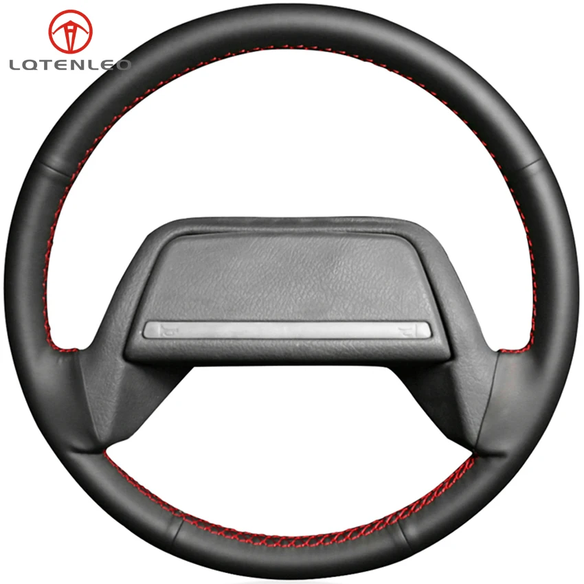 

LQTENLEO Black Artificial Leather DIY Car Steering Wheel Cover For Lada 2108-2115