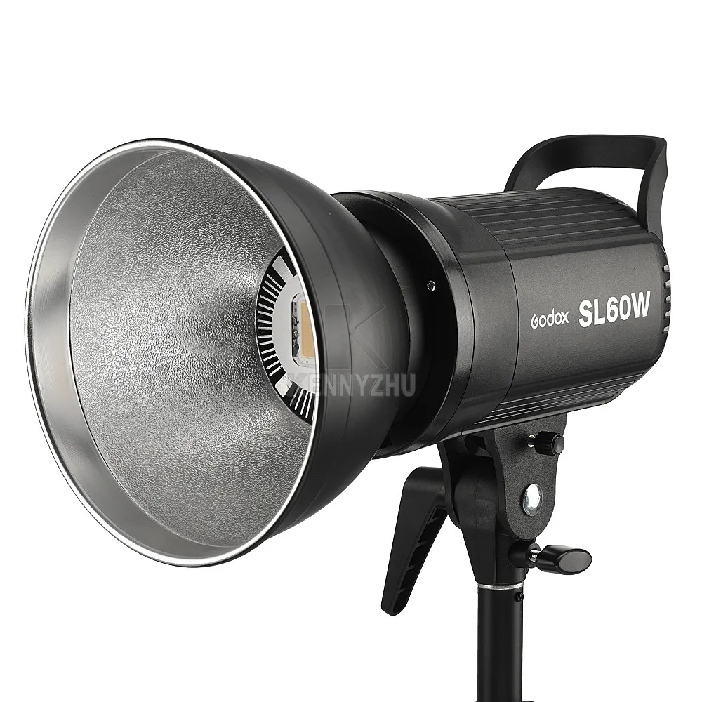 2 шт. x Godox SL-60W CRI 95+ светодиодный светильник SL60W 5600K+ 60x90 см софтбокс+ подставка 2,8 м+ пульт дистанционного управления+ отражатель