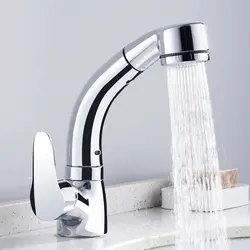 Смесители для ванной комнаты вытащить два вытащить режимы Многофункциональный 360 градусов Одной ручкой Кухня водопроводной воды смеситель