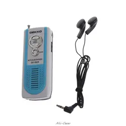 Мини Портативный автоматического сканирования FM Радио пульт приемника с фонарь, гарнитура DK-9926