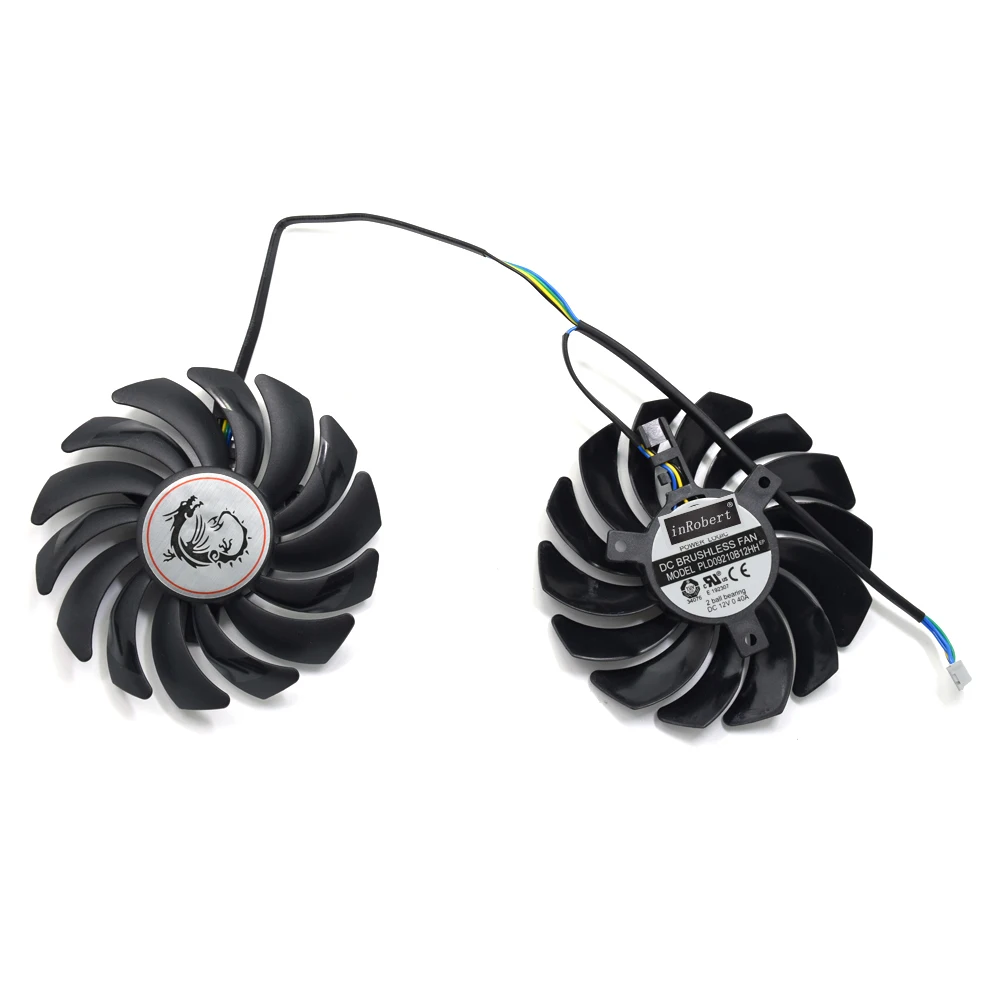 Кулер 85 мм PLD09210B12HH GTX 1050 Ti 4PIN вентилятор для видеокарт MSI GeForce GAMING 4G RX470