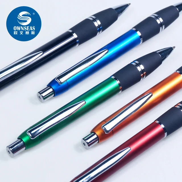 100 pcs/lot black ink refill rubber grip ballpoint pens for writing custom pen canetas