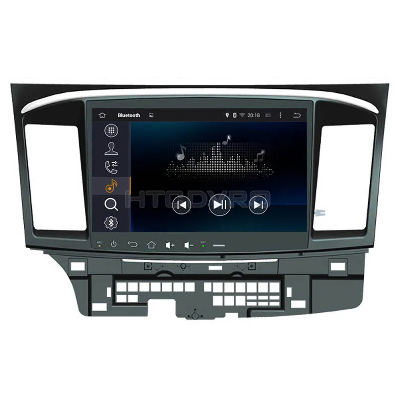 Perfect YMODVHT 10.1inch Octa Core 4GB+32GB Android 9.0 Car DVD Player for Mitsubishi Lancer 2007-  Radio Stereo GPS Navigation 5