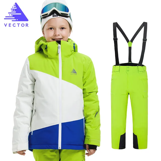 US $89.99 Kids Winter Ski Sets New Children Snow Suit Coats Ski Suit Outdoor Gilr Boy Skiing Snowboarding Clo